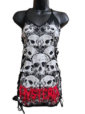 Widow Black Rocking Hysteria Mini Dress
